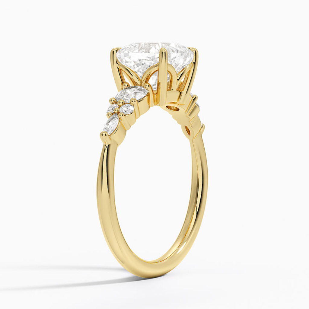 DDRG8 - Nadia Three Stone Diamond Engagement Ring