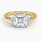 DDRG21 - Trillion Cut Three Stone Diamond Engagement Ring