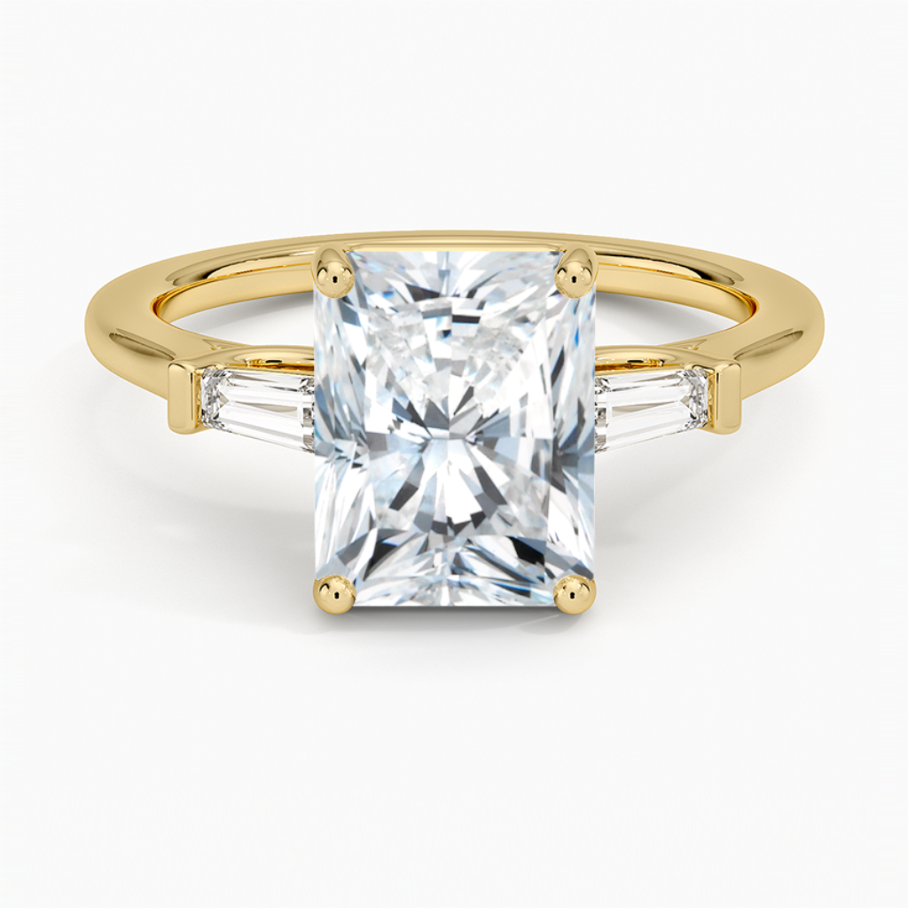 DDRG22 - Perfect Fit Tapered Baguette Diamond Engagement Ring