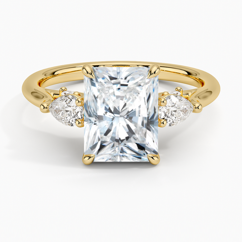 DDRG23 - Secret Garden Gallery Three Stone Diamond Engagement Ring