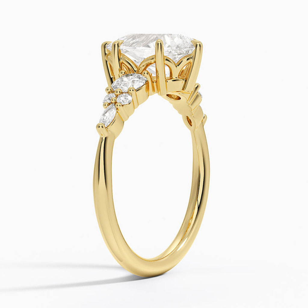 DDRG8 - Nadia Three Stone Diamond Engagement Ring