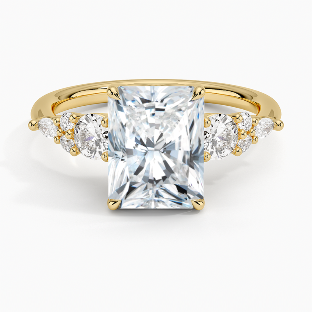 DDRG8 - Nadia Three Stone Diamond Engagement Ring