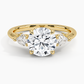 DDRG23 - Secret Garden Gallery Three Stone Diamond Engagement Ring