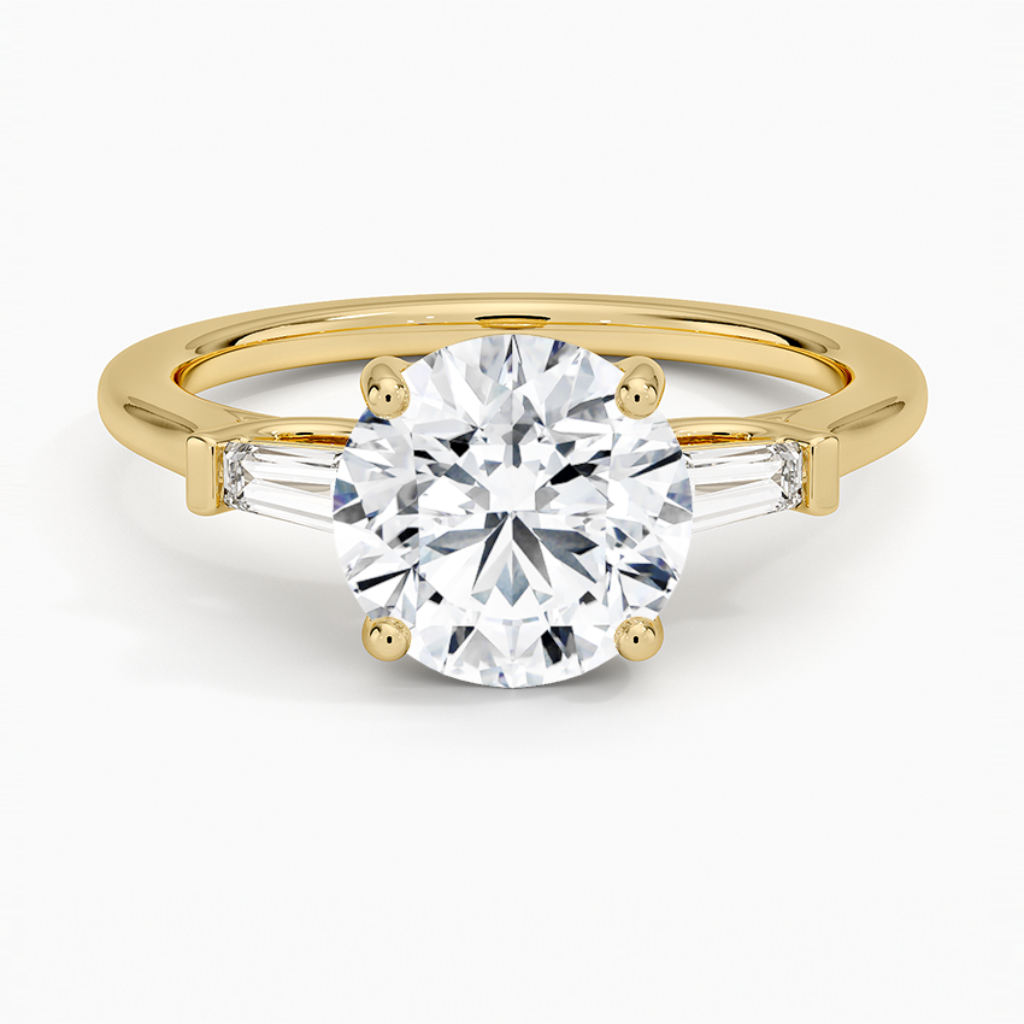 DDRG22 - Perfect Fit Tapered Baguette Diamond Engagement Ring