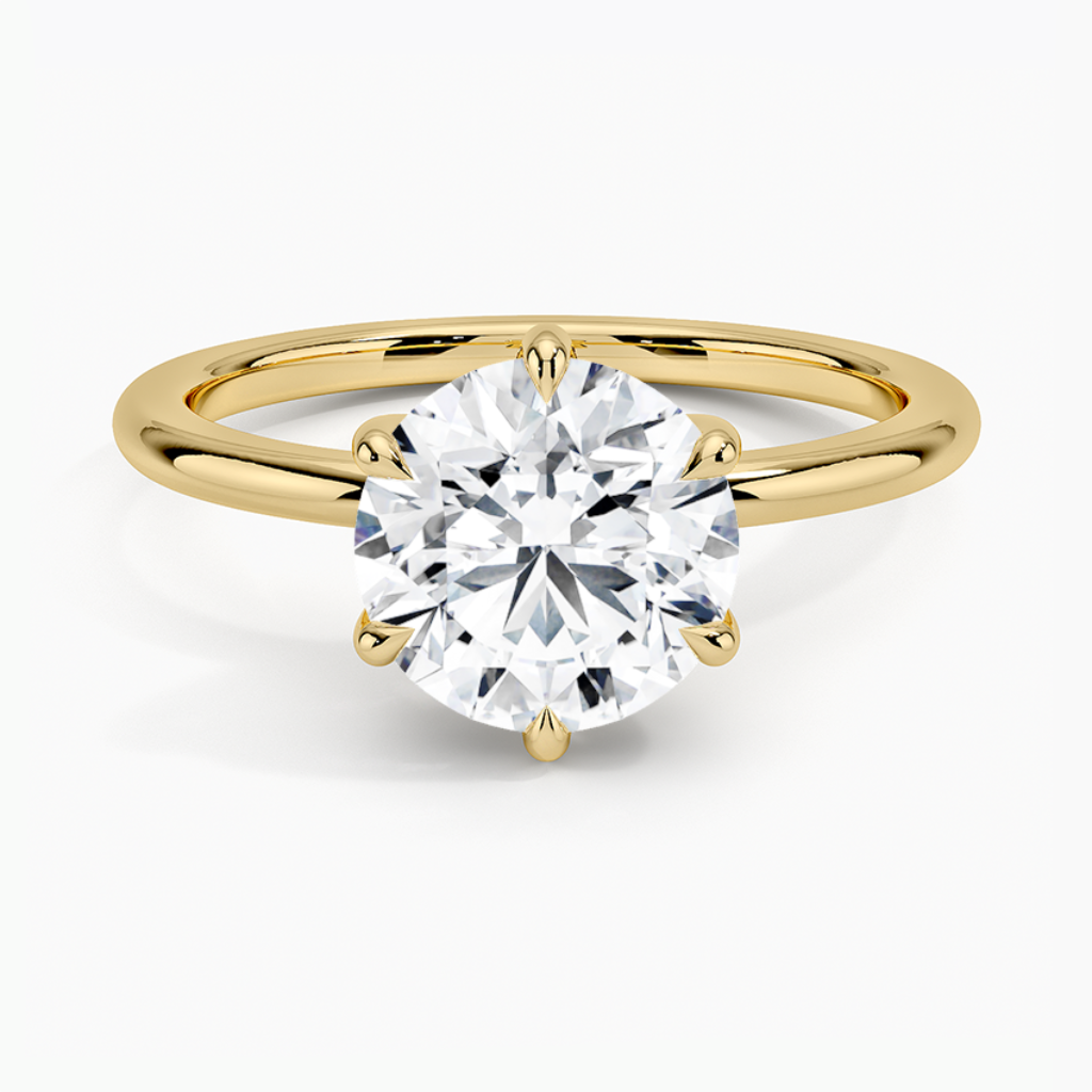 DDRG71 - Fairmined 1.5mm Six-Prong Solitaire Engagement Ring