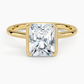 DDRG64 - Annika Half Bezel Solitaire Engagement Ring