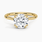 DDRG80 - Dulce Double Claw Prong Solitaire Engagement Ring