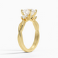 DDRG26 - Twisted Vine Three Stone Diamond Engagement Ring