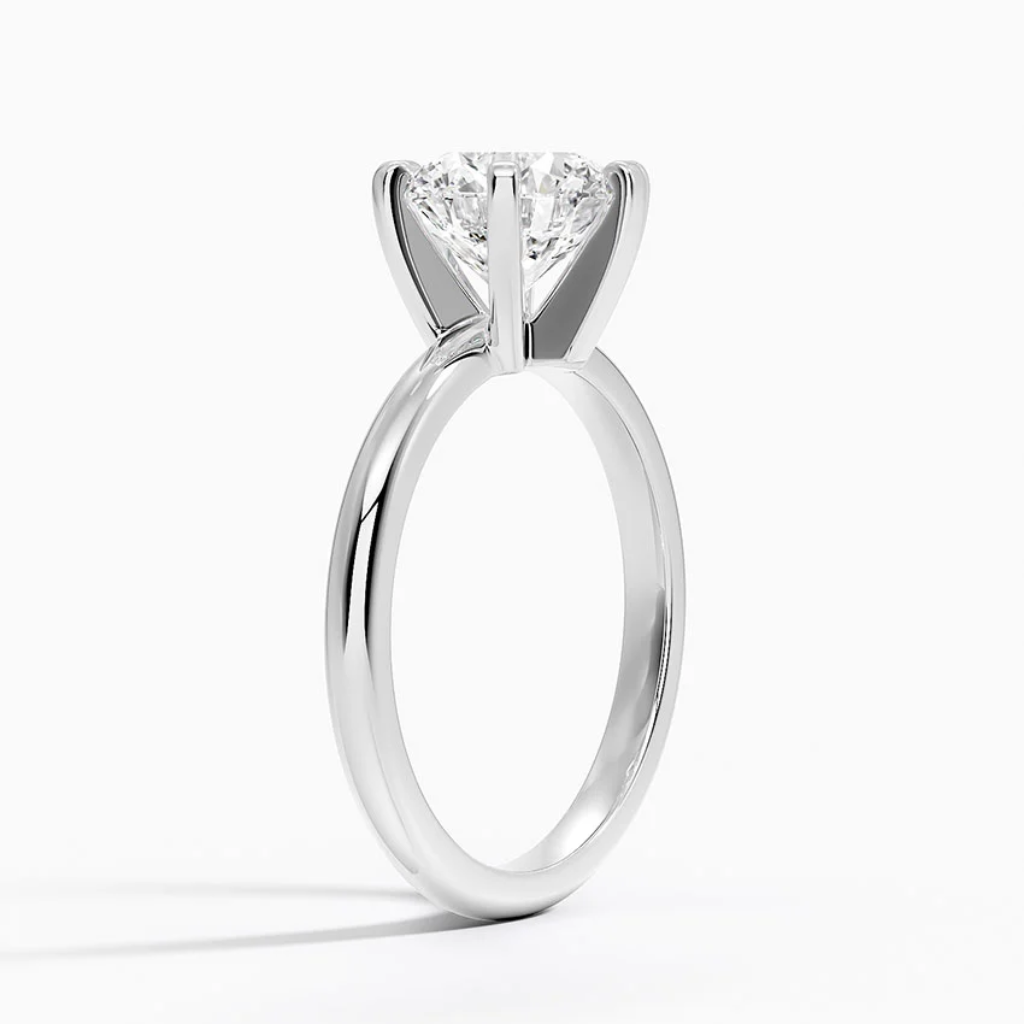 DDRG42 - Comfort Fit 2mm Six-Prong Solitaire Engagement Ring