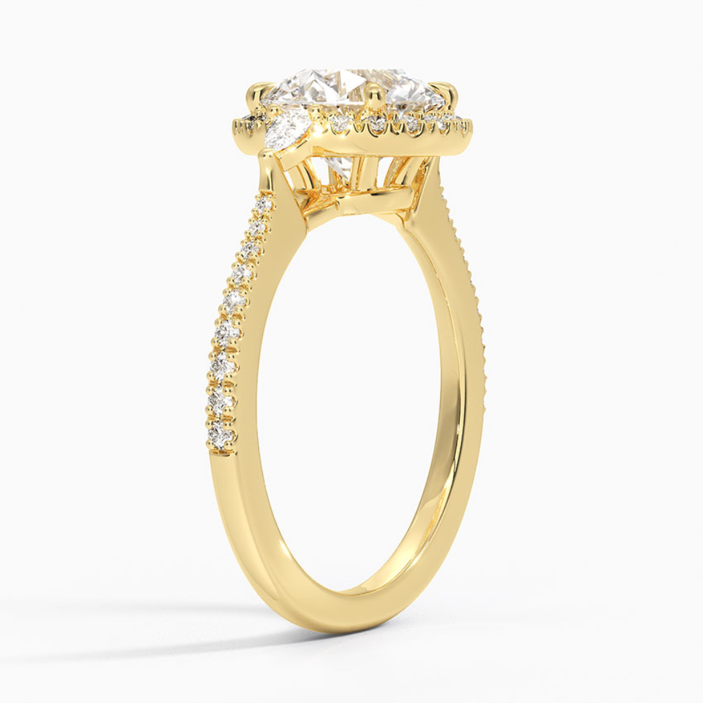 DDRG27 - Luxe Aria Halo Diamond Engagement Ring