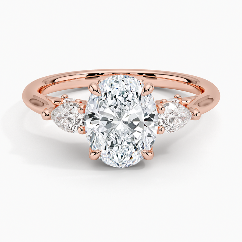 DDRG23 - Secret Garden Gallery Three Stone Diamond Engagement Ring