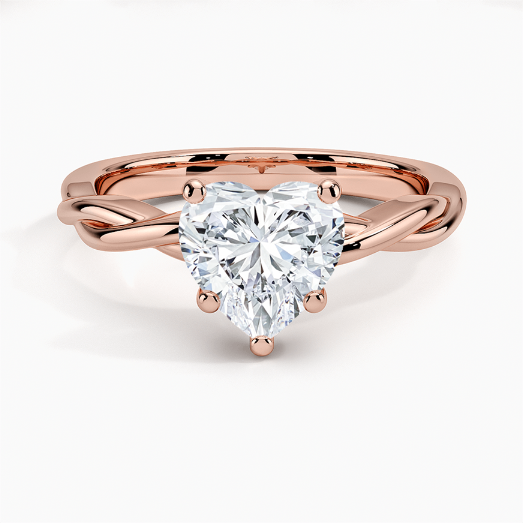 DDRG41 -    
Twisted Vine Solitaire Engagement Ring
