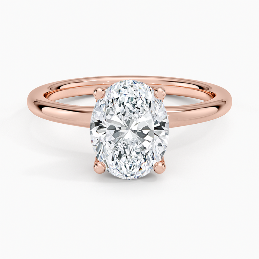 DDRG56 - Fleur Solitaire Engagement Ring