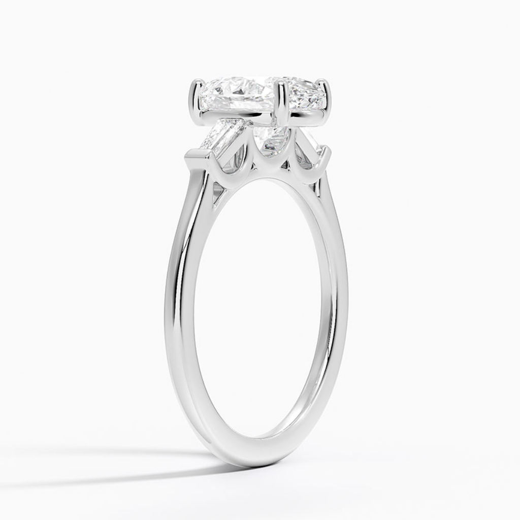 DDRG22 - Perfect Fit Tapered Baguette Diamond Engagement Ring