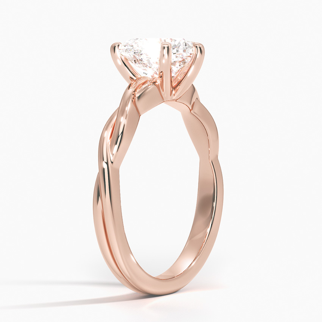 DDRG41 -    
Twisted Vine Solitaire Engagement Ring