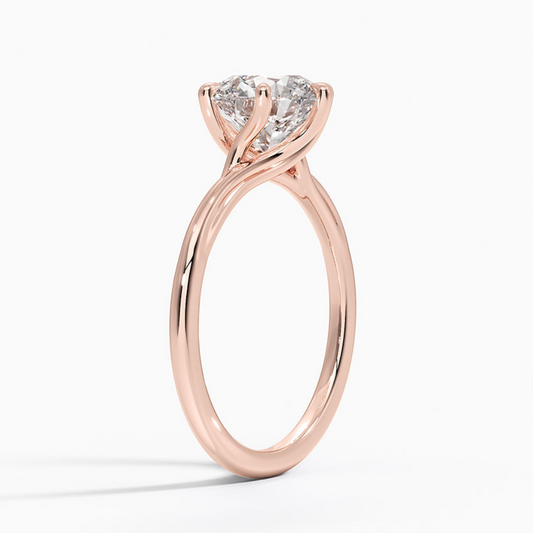 DDRG46 - Delilah Twist Solitaire Engagement Ring