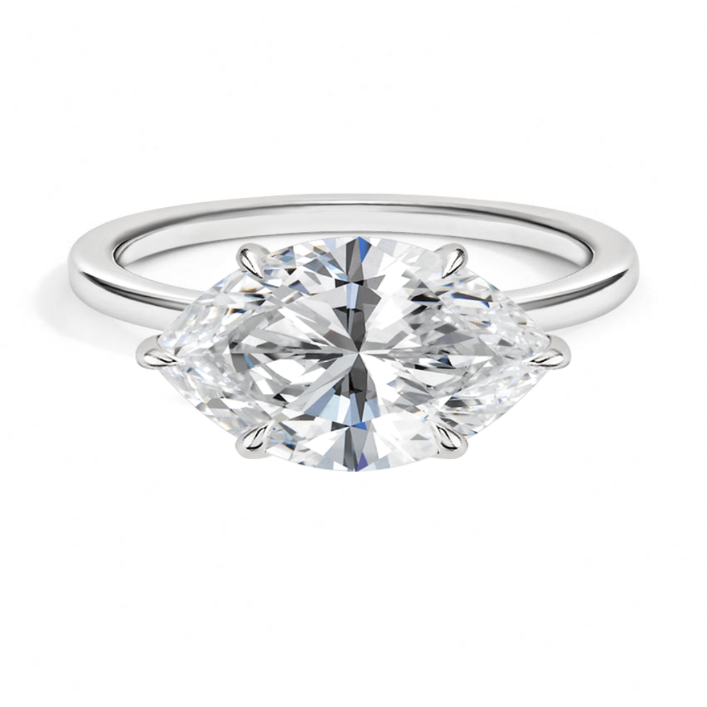 DDRG73 - Perfect Fit East-West Solitaire Engagement Ring