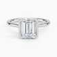 DDRG64 - Annika Half Bezel Solitaire Engagement Ring