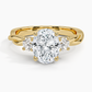 DDRG26 - Twisted Vine Three Stone Diamond Engagement Ring