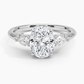 DDRG23 - Secret Garden Gallery Three Stone Diamond Engagement Ring