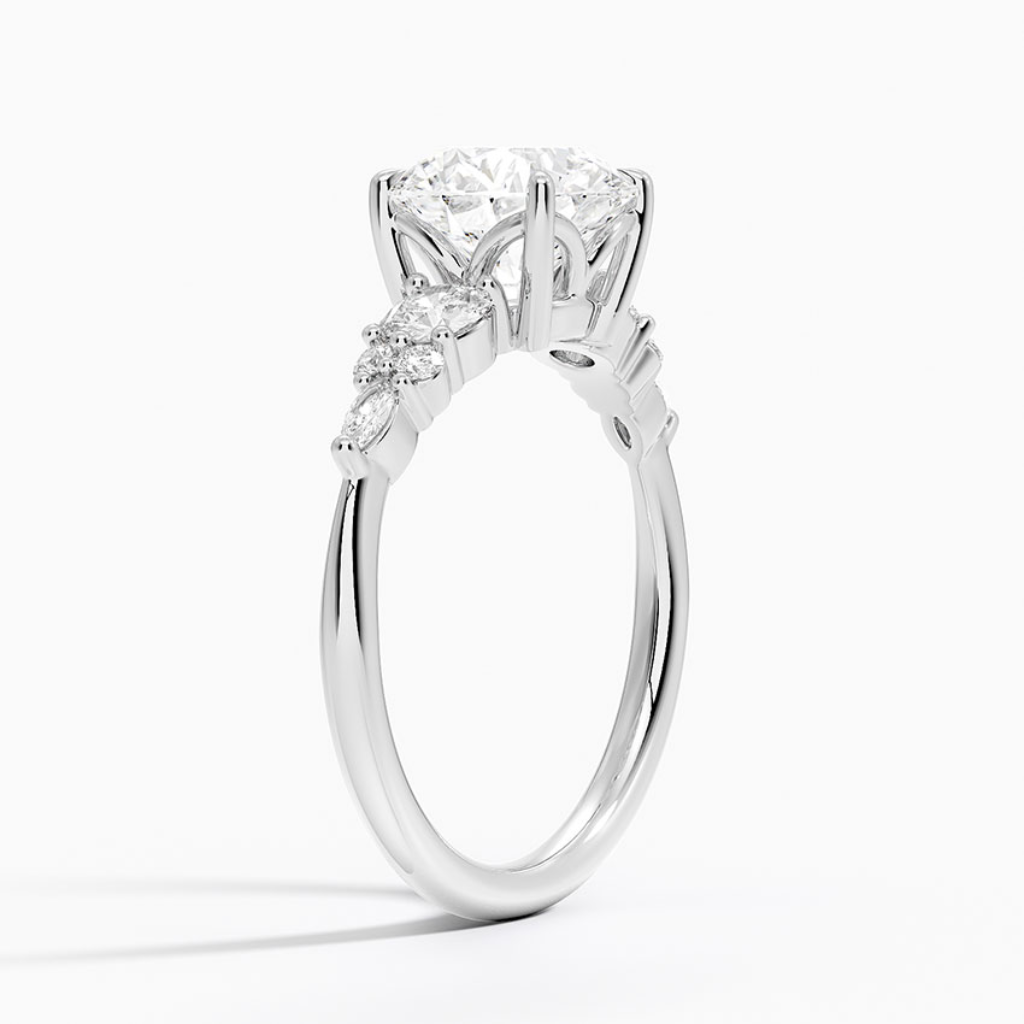 DDRG8 - Nadia Three Stone Diamond Engagement Ring