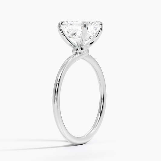 DDRG58 - Entwined Solitaire Engagement Ring