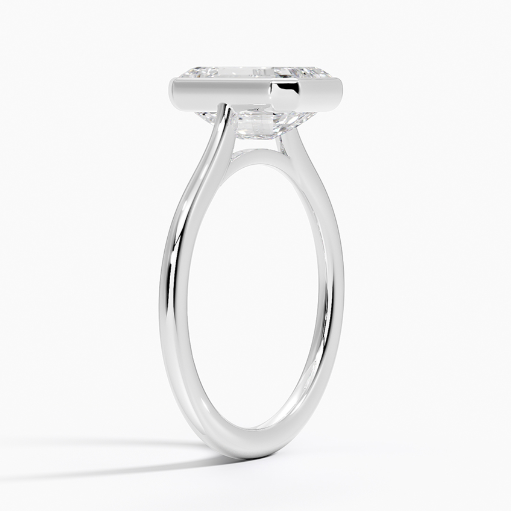 DDRG54 - Petite Luna 1.5mm Bezel Engagement Ring