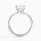 DDRG64 - Annika Half Bezel Solitaire Engagement Ring