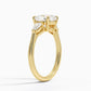 DDRG1 - Petite Opera Three Stone Diamond Engagement Ring