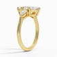 DDRG1 - Petite Opera Three Stone Diamond Engagement Ring