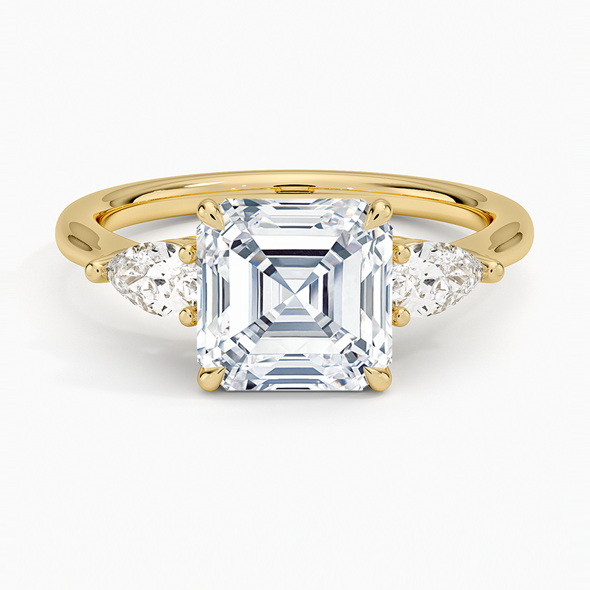 DDRG1 - Petite Opera Three Stone Diamond Engagement Ring