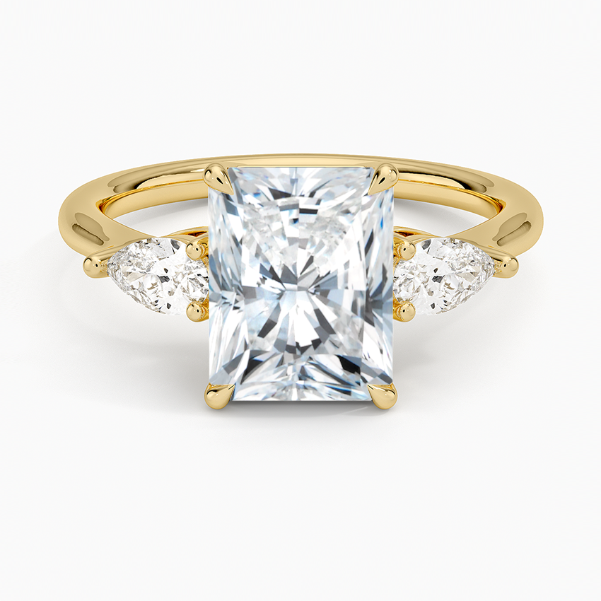 DDRG1 - Petite Opera Three Stone Diamond Engagement Ring