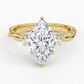 DDRG2 - Petite Twisted Vine Three Stone Diamond Engagement Ring