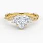 DDRG2 - Petite Twisted Vine Three Stone Diamond Engagement Ring