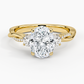 DDRG2 - Petite Twisted Vine Three Stone Diamond Engagement Ring